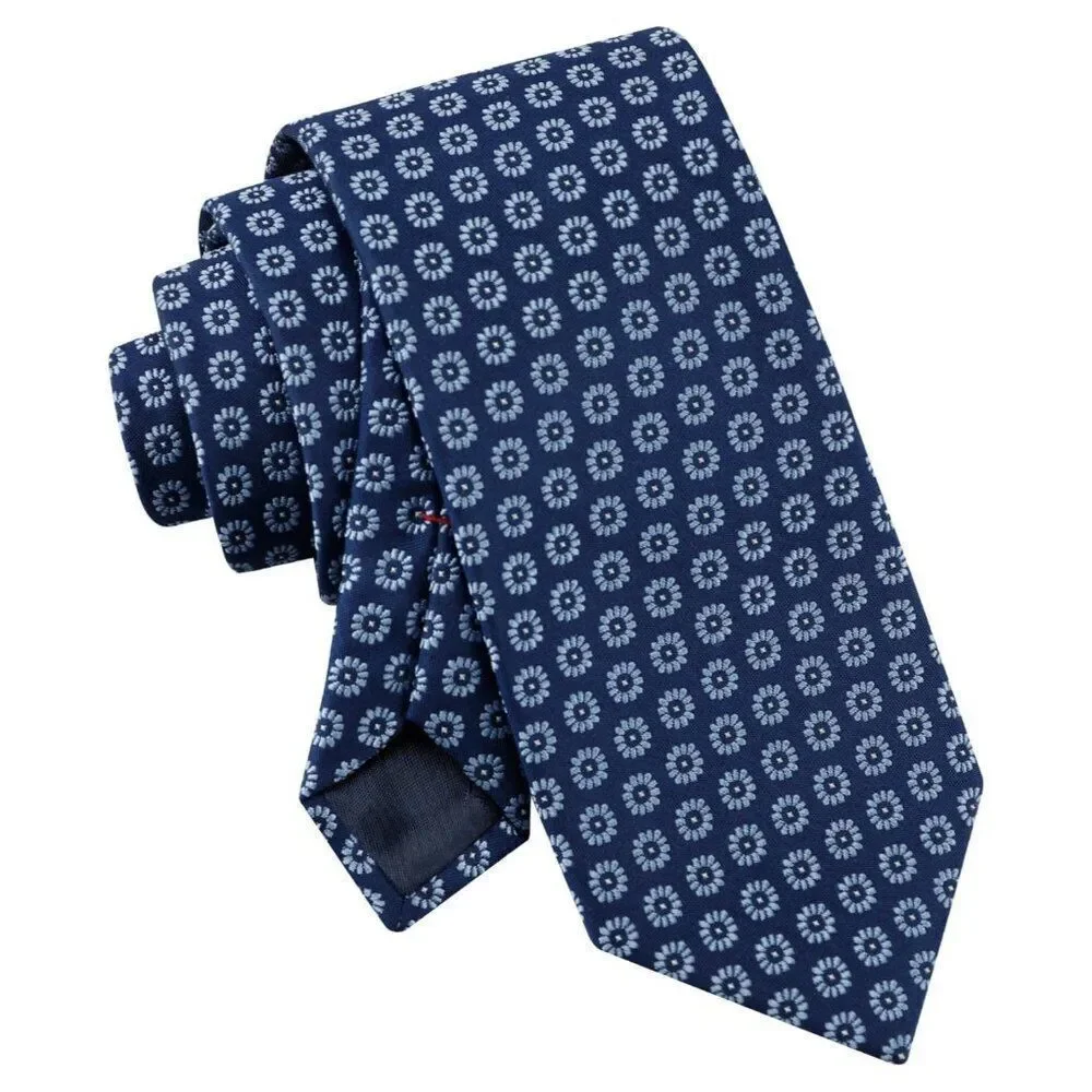 NWT Tommy Hilfiger Jordan Floral Necktie Navy Blue 3